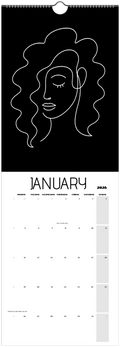 Facing What's Ahead in 2026 Black Wall Calendars (US & CA)